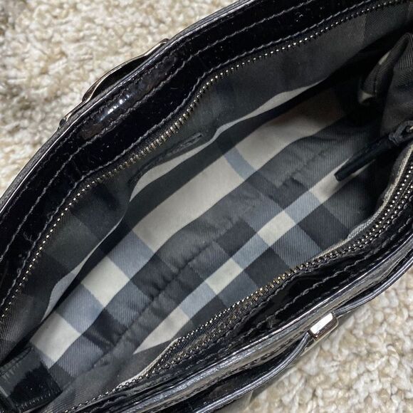 Burberry Patent Leather Buckle Small Shoulder Bag - Picture 9 of 15